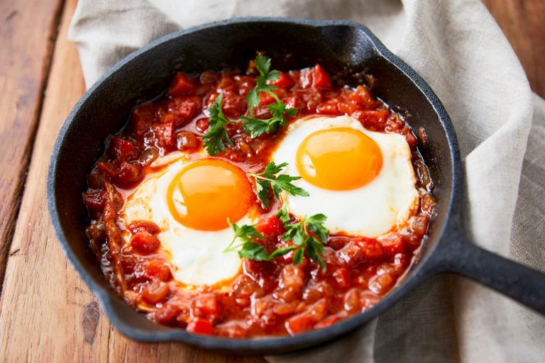 卵とトマトソースで簡単美味しいシャクシューカの作り方・レシピ