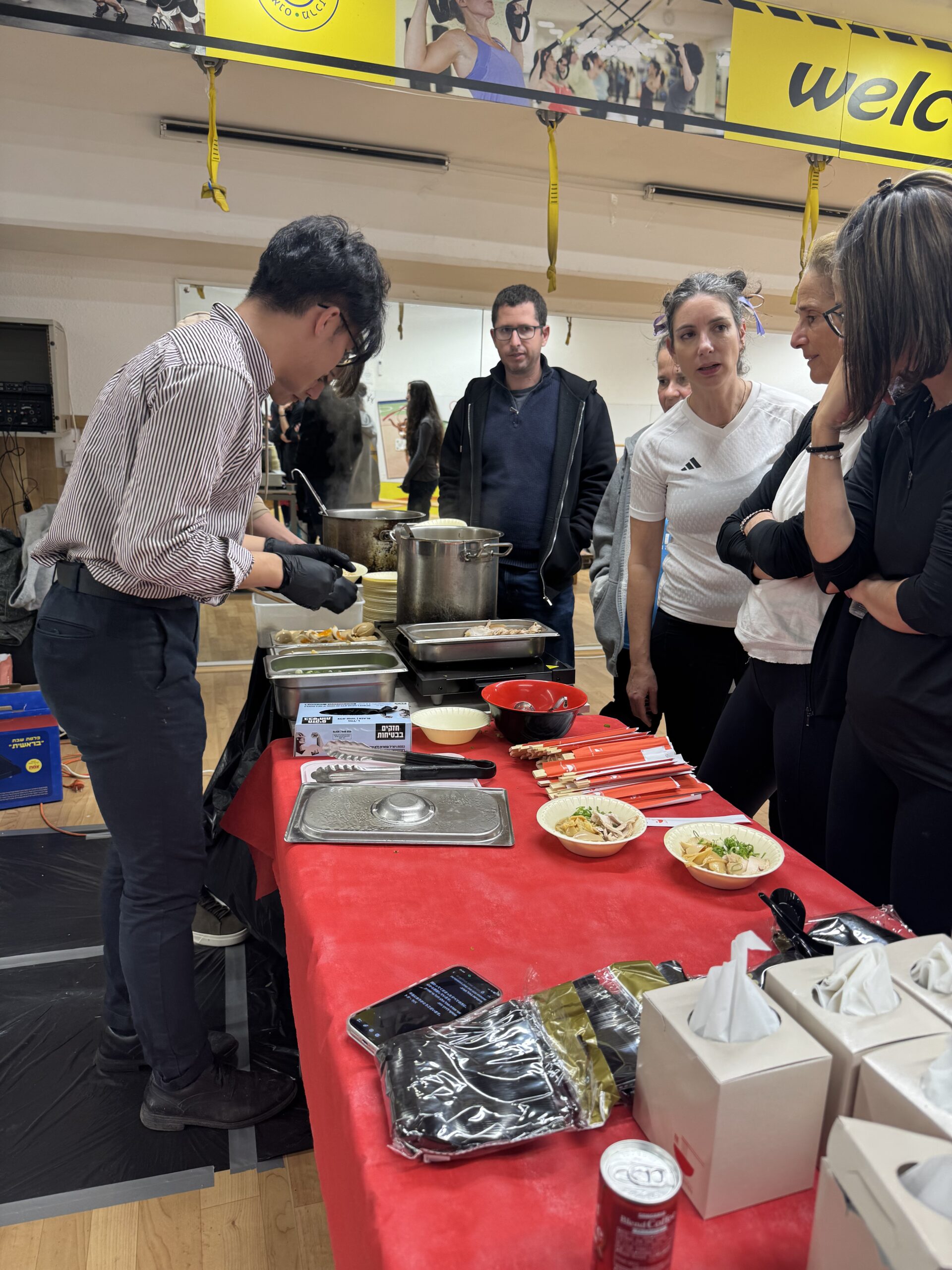 ラーメン店によるワークショップ
