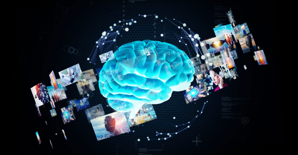 Brain-ITによる脳活動データと画像再構成プロセスを表現したビジュアル